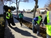 Pasadena Job Center workers beautifying the local area